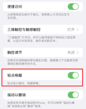 湘桥苹果授权维修站分享iPhone轻点无法唤醒怎么办 